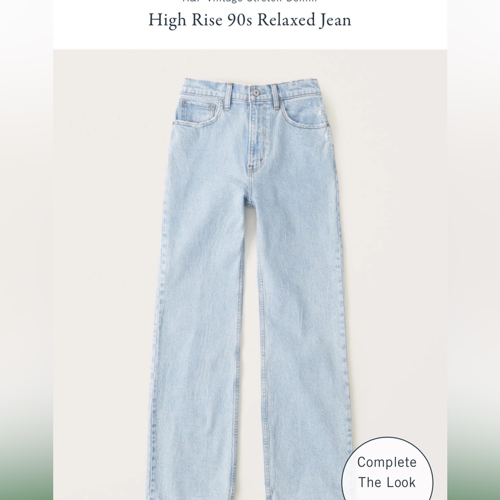 Abercrombie & Fitch 90s High Rise Relax Fit Jean